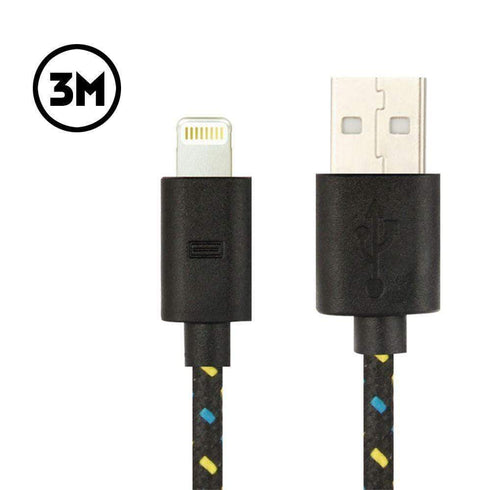 AussieSuperStore Homeware Supplies Nylon Strength iPhone Charger Cable 3m 3m Nylon Strength iPhone Charger Cable | Iphone Accessories CBIP5G18551B